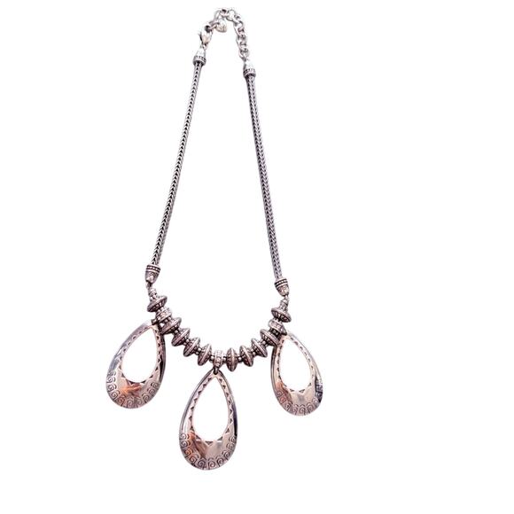 Brighton Silver Tone Statement Necklace - Picture 2 of 6